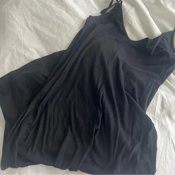 Reformation Black Knit Midi Slip Dress - Picture 7 of 7